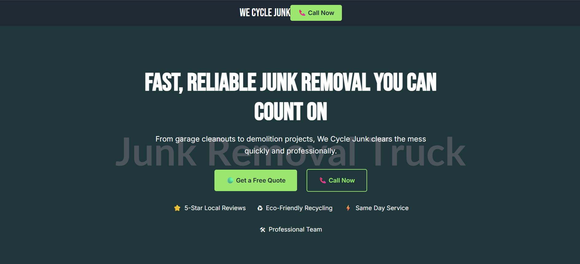 Junk Removal Demo